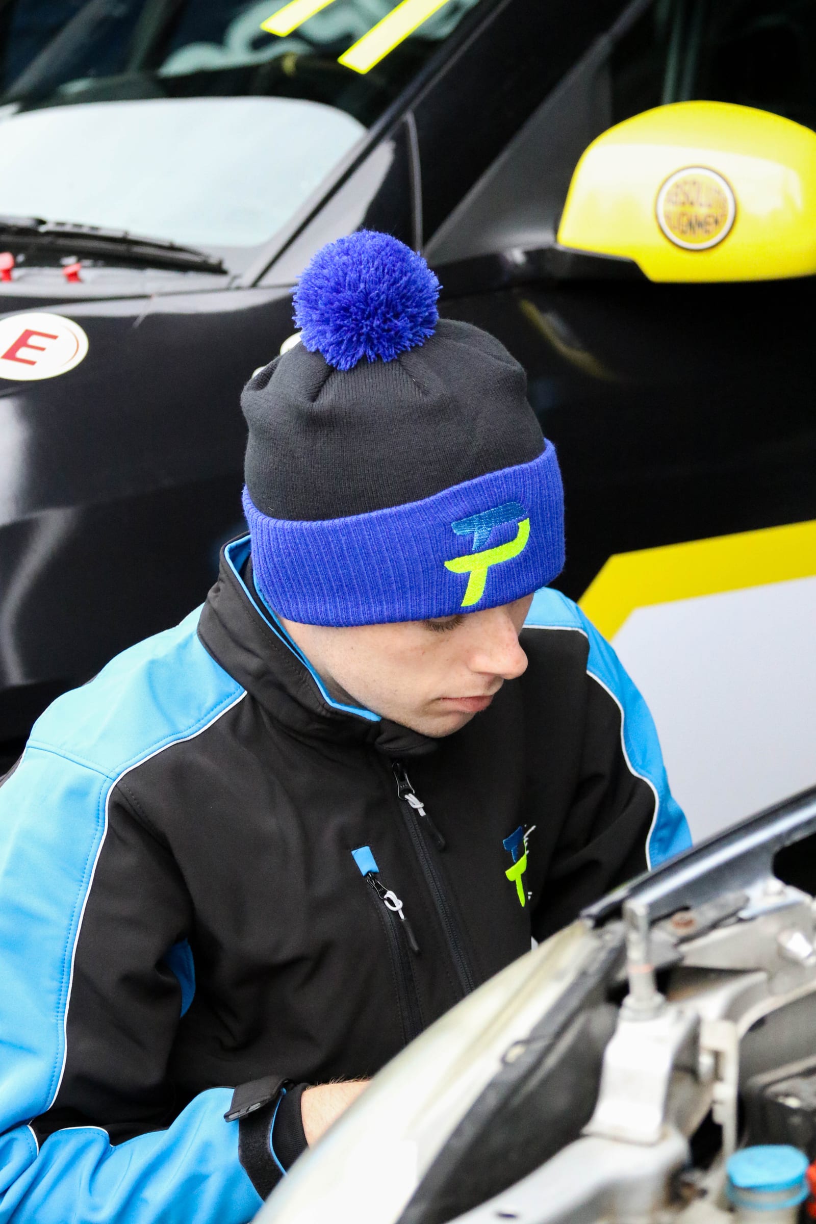 Team member in the paddock during a race weekend